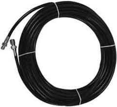 Value Collection - 1/4" ID x 1/2" OD, 4,400 Working psi, Black Thermoplastic Polyurethane Sewer Hose - 50' Long, -40 to 160°F - Eagle Tool & Supply