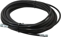Value Collection - 1/8" ID x 0.3333" OD, 4,800 Working psi, Black Thermoplastic Polyurethane Sewer Hose - 50' Long, -40 to 160°F - Eagle Tool & Supply
