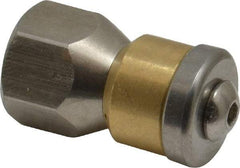 Value Collection - 3,000 psi Rotating, Sewer Pressure Washer Nozzle - 5.5mm Orifice Diam, 1/4" Thread - Eagle Tool & Supply