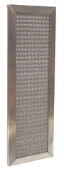Made in USA - 20" Noml Height x 25" Noml Width x 1" Noml Depth, 75% Capture Efficiency, Permanent Air Filter - MERV 4, Galvanized Steel Mesh, Integrated Galvanized Steel Frame, 350 Max FPM, 1,000 CFM - Eagle Tool & Supply