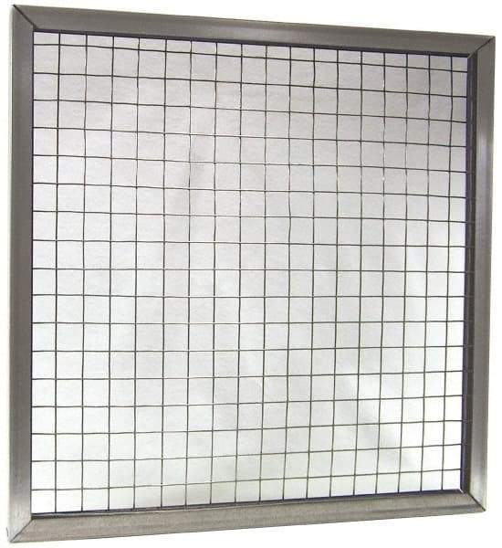 Made in USA - Galvanized Steel Wire Air Filter Frame - 16" Noml Height x 1" Noml Depth x 20" Noml Width, For Use with Filter Pads - Eagle Tool & Supply