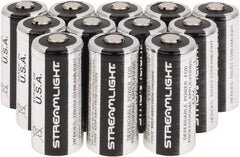 Streamlight - Size 123A, Lithium, 12 Pack, Standard Battery - 3 Volts - Eagle Tool & Supply