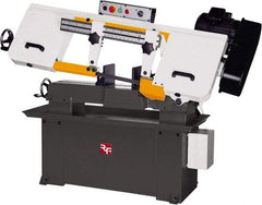 Rong Fu - 5 x 16" Max Capacity, Manual Step Pulley Horizontal Bandsaw - 114, 196, 288 & 377 SFPM Blade Speed, 110 Volts, 45°, 1.5 hp, 1 Phase - Eagle Tool & Supply