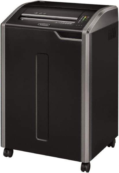 FELLOWES - 7/32" Strip, 38 Sheet Strip Cut Commercial Shredder - 20" Long x 25" Wide x 37-1/4" High, Level 2 Security, 35 Gal Wastebasket - Eagle Tool & Supply