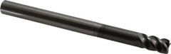 OSG - 10mm, 4 Flute, Single End, Solid Carbide, 0.5mm Corner Radius End Mill - 120mm OAL, 45° Helix, 15mm LOC, 50mm Extended Reach - Eagle Tool & Supply