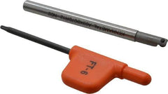 Kennametal - 0.18" Min Bore Diam, 2-1/2" OAL, 3/16" Shank Diam, CSBI Indexable Boring Bar - 1/2" Max Bore Depth, CDC Insert, Screw Holding Method - Eagle Tool & Supply