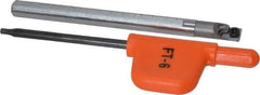 Kennametal - 0.208" Min Bore Diam, 2-1/2" OAL, 3/16" Shank Diam, CSBI Indexable Boring Bar - 3/4" Max Bore Depth, CDC Insert, Screw Holding Method - Eagle Tool & Supply