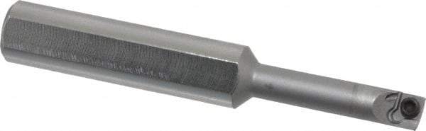 Kennametal - 0.23" Min Bore Diam, 2-1/2" OAL, 3/8" Shank Diam, CSBI Indexable Boring Bar - 1" Max Bore Depth, CDC Insert, Screw Holding Method - Eagle Tool & Supply