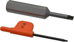 Kennametal - 0.208" Min Bore Diam, 2-3/4" OAL, 1/2" Shank Diam, CSBI Indexable Boring Bar - 1" Max Bore Depth, CDC Insert, Screw Holding Method - Eagle Tool & Supply