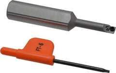 Kennametal - 0.23" Min Bore Diam, 2-3/4" OAL, 1/2" Shank Diam, CSBI Indexable Boring Bar - 1" Max Bore Depth, CDC Insert, Screw Holding Method - Eagle Tool & Supply