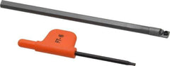 Kennametal - 0.224" Min Bore Diam, 4" OAL, 3/16" Shank Diam, CCBI Indexable Boring Bar - 1-7/8" Max Bore Depth, CDC Insert, Screw Holding Method - Eagle Tool & Supply