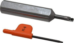 Kennametal - 0.208" Min Bore Diam, 3-3/8" OAL, 5/8" Shank Diam, CCBI Indexable Boring Bar - 7/8" Max Bore Depth, CDC Insert, Screw Holding Method - Eagle Tool & Supply
