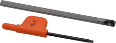 Kennametal - 0.275" Min Bore Diam, 3-1/2" OAL, 3/16" Shank Diam, FSBI Indexable Boring Bar - 3/4" Max Bore Depth, TD.. Insert, Screw Holding Method - Eagle Tool & Supply