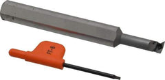 Kennametal - GP..., 5° Lead Angle CSPI Internal Right Hand Indexable Profiling Toolholder - 1/2" Shank Width, 4" Long, Steel, Through Coolant - Eagle Tool & Supply