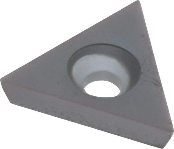 Kennametal - TD6P5 Grade KC5010 Carbide Boring Insert - TiN Finish, 60° Triangle, 11° Relief Angle, 3/8" Inscr Circle, 1/8" Thick, 0.007" Corner Radius - Eagle Tool & Supply