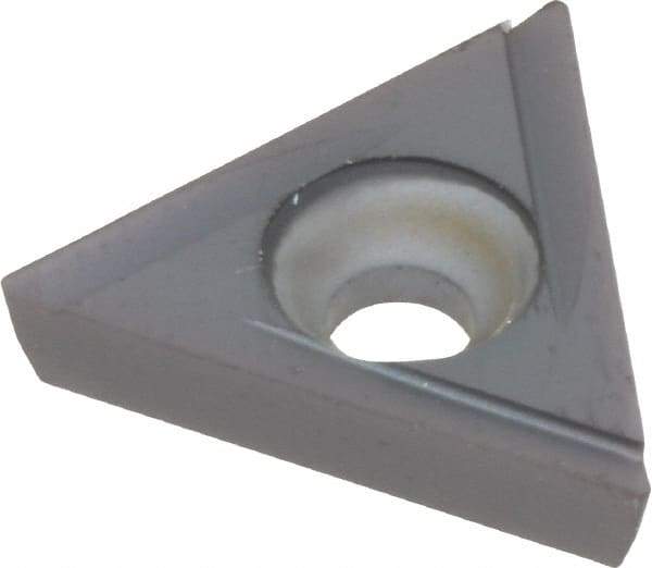 Kennametal - TPCG321 Grade KC5010 Carbide Boring Insert - TiAlN Finish, 60° Triangle, 11° Relief Angle, 3/8" Inscr Circle, 1/8" Thick, 1/64" Corner Radius - Eagle Tool & Supply