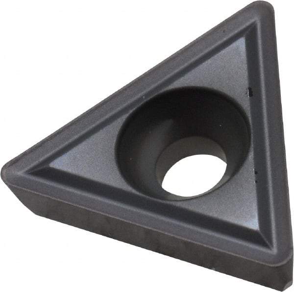 Kennametal - TPGH322 Grade KC5010 Carbide Boring Insert - TiC/TiCN/TiN Finish, 60° Triangle, 11° Relief Angle, 3/8" Inscr Circle, 1/8" Thick, 1/32" Corner Radius - Eagle Tool & Supply