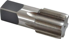 Hertel - 2-12 UNF 6 Flute Bright Finish High Speed Steel Straight Flute Standard Hand Tap - Plug, Right Hand Thread, 5" OAL, 2" Thread Length, H6 Limit - Eagle Tool & Supply