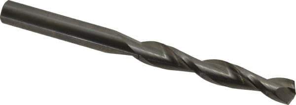 Hertel - 21/64" 135° Solid Carbide Jobber Drill - Right Hand Cut, Parabolic Flute, 4" OAL, Split Point - Eagle Tool & Supply