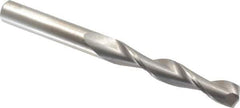 Hertel - 23/64" 135° Solid Carbide Jobber Drill - Right Hand Cut, Parabolic Flute, 4" OAL, Split Point - Eagle Tool & Supply