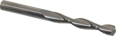 Hertel - 3/8" 135° Solid Carbide Jobber Drill - Right Hand Cut, Parabolic Flute, 4-1/4" OAL, Split Point - Eagle Tool & Supply