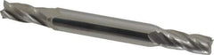 Hertel - 5/16", 3/4" LOC, 3/8" Shank Diam, 3" OAL, 4 Flute, Solid Carbide Square End Mill - Double End, Uncoated, 30° Helix, Centercutting - Eagle Tool & Supply