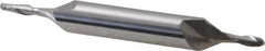 Hertel - 1/8" Diam, 3/8" LOC, 2 Flute Solid Carbide Ball End Mill - Uncoated, Double End, 3" OAL, 3/8" Shank Diam - Eagle Tool & Supply