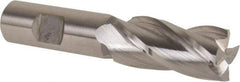Hertel - 22mm, 1-7/8" LOC, 3/4" Shank Diam, 4-1/8" OAL, 4 Flute, Cobalt Square End Mill - Single End, Uncoated, 30° Helix, Centercutting, Right Hand Cut - Eagle Tool & Supply