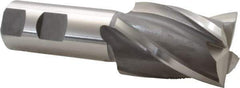 Hertel - 36mm, 2" LOC, 1" Shank Diam, 4-1/2" OAL, 4 Flute, Cobalt Square End Mill - Single End, Uncoated, 30° Helix, Centercutting, Right Hand Cut - Eagle Tool & Supply