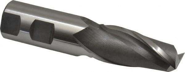 Hertel - 24mm, 2" LOC, 1" Shank Diam, 4-1/2" OAL, 2 Flute, Cobalt Square End Mill - Single End, Uncoated, Centercutting, Right Hand Cut - Eagle Tool & Supply