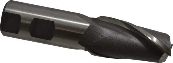 Hertel - 28mm, 2" LOC, 1" Shank Diam, 4-1/2" OAL, 2 Flute, Cobalt Square End Mill - Single End, Uncoated, Centercutting, Right Hand Cut - Eagle Tool & Supply