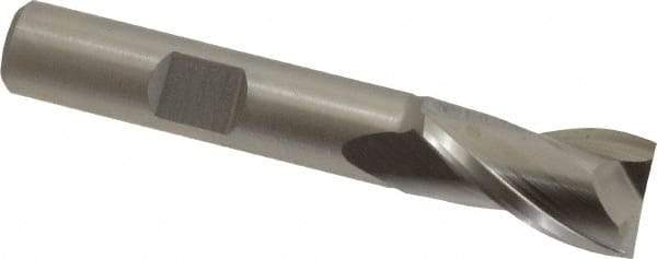 Hertel - 12mm, 13/16" LOC, 3/8" Shank Diam, 2-1/2" OAL, 2 Flute, Cobalt Square End Mill - Single End, Uncoated, Centercutting, Right Hand Cut - Eagle Tool & Supply