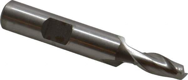 Hertel - 6.5mm, 9/16" LOC, 3/8" Shank Diam, 2-3/8" OAL, 2 Flute, Cobalt Square End Mill - Single End, Uncoated, Centercutting, Right Hand Cut - Eagle Tool & Supply