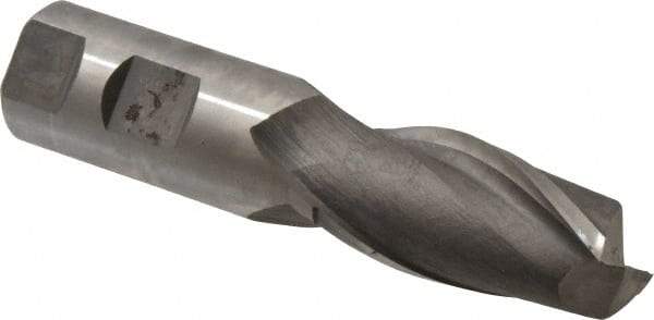 Hertel - 25mm, 2" LOC, 1" Shank Diam, 4-1/2" OAL, 2 Flute, Cobalt Square End Mill - Single End, Uncoated, Centercutting, Right Hand Cut - Eagle Tool & Supply