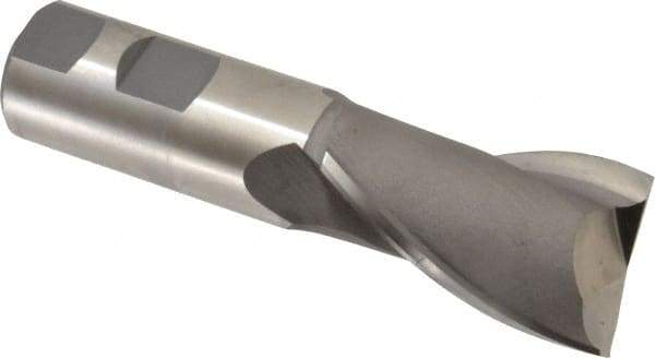 Hertel - 32mm, 2" LOC, 1" Shank Diam, 4-1/2" OAL, 2 Flute, Cobalt Square End Mill - Single End, Uncoated, Centercutting, Right Hand Cut - Eagle Tool & Supply