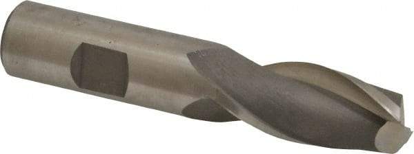Hertel - 19mm, 1-5/8" LOC, 3/4" Shank Diam, 3-7/8" OAL, 2 Flute, Cobalt Square End Mill - Single End, Uncoated, Centercutting, Right Hand Cut - Eagle Tool & Supply