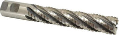 Hertel - 1-1/4" Diam, 6" LOC, 6 Flute Cobalt Roughing & Finishing Square End Mill - Uncoated, 8-1/2" OAL, 1-1/4" Shank Diam, Straight Shank, Non-Centercutting - Eagle Tool & Supply