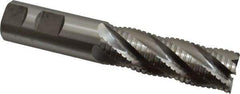 Hertel - 1" Diam, 3" LOC, 5 Flute Cobalt Roughing & Finishing Square End Mill - Uncoated, 5-1/2" OAL, 1" Shank Diam, Straight Shank, Non-Centercutting - Eagle Tool & Supply