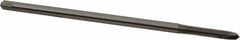 Hertel - M6x1.00 Metric Coarse 2 Flute D5 High Speed Steel Spiral Point Extension Tap - Plug Chamfer, 6" OAL, 6H Class of Fit - Eagle Tool & Supply