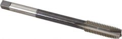 Hertel - M14x2.00 Metric Coarse 3 Flute D7 High Speed Steel Spiral Point Extension Tap - Plug Chamfer, 6" OAL, 6H Class of Fit - Exact Industrial Supply