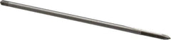 Hertel - M5x0.80 Metric Coarse 2 Flute D4 High Speed Steel Spiral Point Extension Tap - Plug Chamfer, 6" OAL, 6H Class of Fit - Exact Industrial Supply