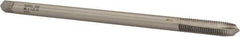 Hertel - M8x1.25 Metric Coarse 2 Flute D5 High Speed Steel Spiral Point Extension Tap - Plug Chamfer, 6" OAL, 6H Class of Fit - Eagle Tool & Supply