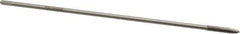 Hertel - M4x0.70 Metric Coarse 2 Flute D4 High Speed Steel Spiral Point Extension Tap - Plug Chamfer, 6" OAL, 6H Class of Fit - Exact Industrial Supply
