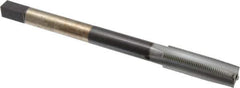 Hertel - 7/8-14 UNF, 4 Flutes, Chrome Finish, High Speed Steel, Nut Tap - 10" Overall Length, 2-3/4" Thread Length - Eagle Tool & Supply