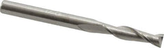 Hertel - 1/8", 1/2" LOC, 1/8" Shank Diam, 1-1/2" OAL, 2 Flute, Solid Carbide Square End Mill - Single End, Uncoated, 30° Helix, Centercutting, Right Hand Cut - Eagle Tool & Supply