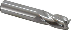 Hertel - 3/4", 1-1/2" LOC, 3/4" Shank Diam, 4" OAL, 4 Flute, Solid Carbide Square End Mill - Single End, Uncoated, 30° Helix, Centercutting, Right Hand Cut - Eagle Tool & Supply