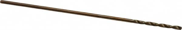 Hertel - 0.12" Diam, 6" OAL Bright Cobalt Aircraft Extension Drill Bit - Eagle Tool & Supply