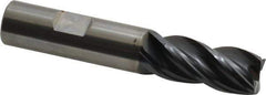 OSG - 5/8", 4 Flute, Single End, Solid Carbide, 0.03" Corner Radius End Mill - 3-1/2" OAL, Right Hand Flute, 1-1/4" LOC, Right Hand Cut - Eagle Tool & Supply