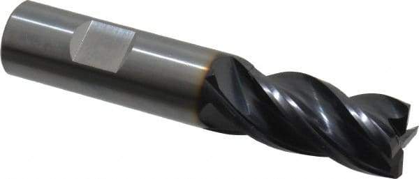 OSG - 3/4", 4 Flute, Single End, Solid Carbide, 0.03" Corner Radius End Mill - 4" OAL, Right Hand Flute, 1-1/2" LOC, Right Hand Cut - Eagle Tool & Supply