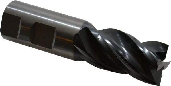 OSG - 1", 1-1/2" LOC, 1" Shank Diam, 4" OAL, 4 Flute, Solid Carbide Square End Mill - Single End, TiAlN Finish, Spiral Flute, 35° Helix, Right Hand Cut, Right Hand Flute, Series VG441 - Eagle Tool & Supply